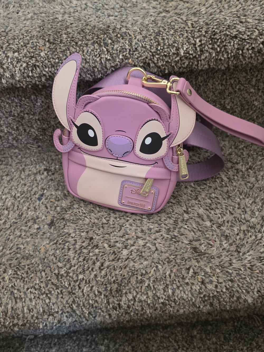 Disney Loungefly Pink Stitch Crossbody Bag
